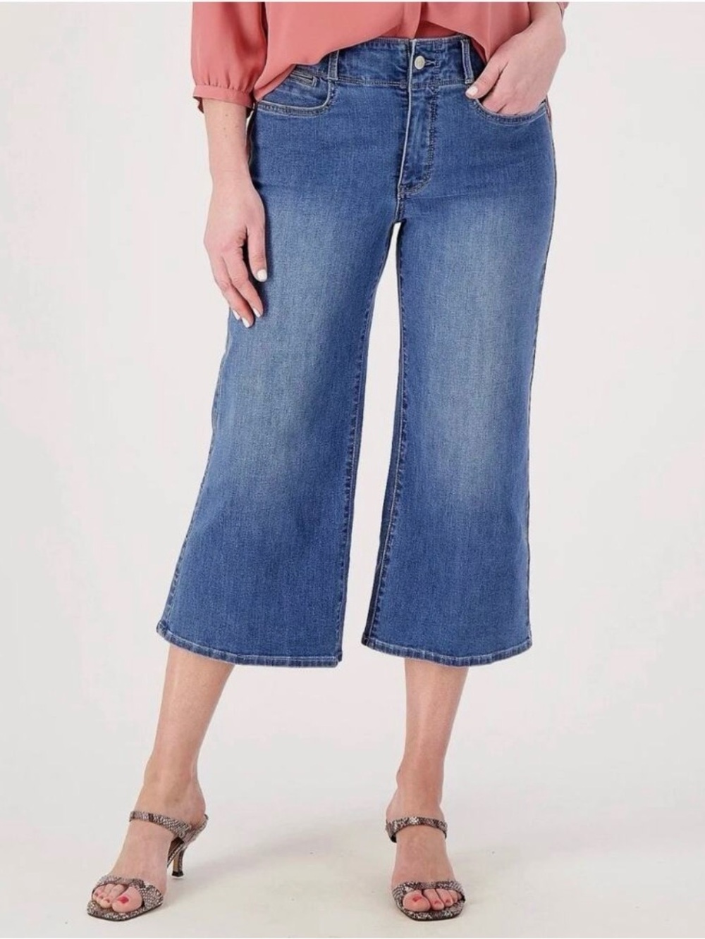 NWT NYDJ Women’s Compass Wide-Leg Capri Jeans
